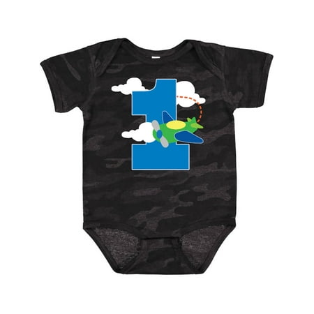 

Inktastic 1st Birthday Airplane Pilot 1 Year Boys Gift Baby Boy Bodysuit