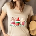 thumbnail image 4 of Merry Christmas T-Shirt | Holiday Coffee Mug Graphic Tee, White, Size 2XL, 4 of 6