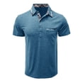 thumbnail image 3 of toraway Fall Clothes Men's T Shirts Graphic Funny Male Spring and Summer Short Sleeve Solid Color Buttons Design Top T Shirt XXL, 3 of 3