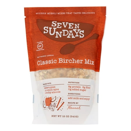 Seven Sundays Unsweetened Bircher Muesli , 12 oz