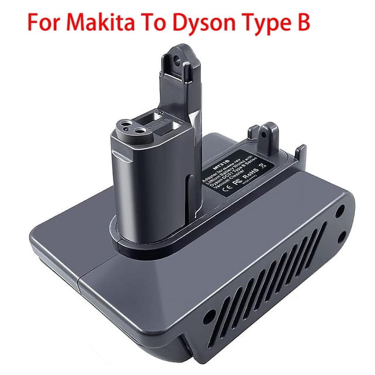 Battery Adapter For Dyson Type A / Type B DC31 DC35 DC44 Animal Vacuum Cleaner for Makita/Dewalt/Milwaukee/Bosch 18V Li-ion Battery