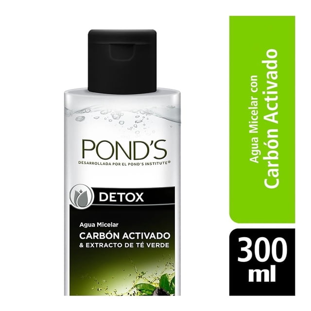 Agua micelar Pond´s Détox carbón activado & extracto de té verde 300 ml
