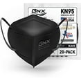 thumbnail image 2 of BNX KN95 Black Face Masks (20-Pack), (Earloop) (Model: E95), 2 of 7