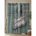 thumbnail image 4 of Fsddascl Farmhouse Door Shower Curtain Set - 36" x 78" Washable Bathtub Curtain with 12 Hooks, Vintage Abstract Country Wooden Door Waterproof Fabric Stall Shower Curtains for Bathroom/Bathtub, 4 of 6