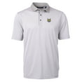 thumbnail image 2 of Men's Cutter & Buck  Gray/White Quinnipiac Bobcats Big & Tall Virtue Eco Pique Micro Stripe Recycled Polo, 2 of 3