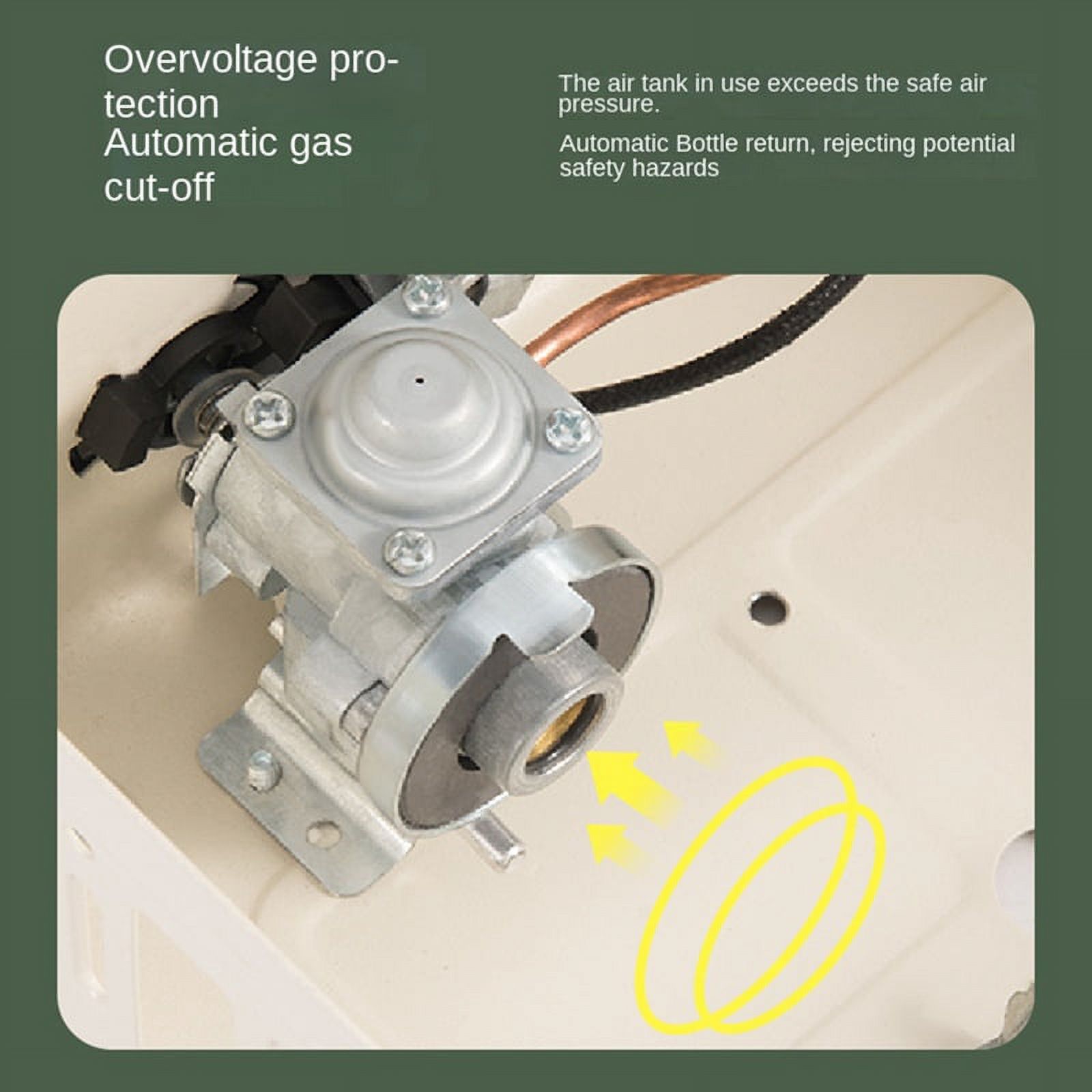 Outdoor Camping Cooking Gas Stove Strong Trips Burner Grill Super Light Travel Supplies Cooking Utensils-Khaki,1 x Camping Gas Stove 1 x Storage Bag,Khaki