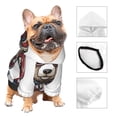 thumbnail image 3 of KLL Patriotic Boxing Bear Art for Basic Dog Hoodie - Pet Hoodie Sweater with Leash Hole - Cute Dog Sweatshirt - Pet Clothes Hooded Sweatshirt for Dog & Cat -X-Small, 3 of 8