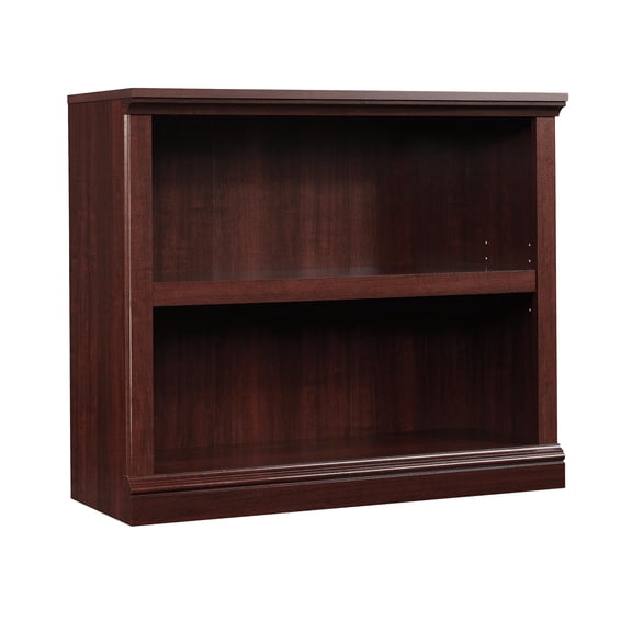 HDLNM 2 Shelf Bookcase, Select Cherry Finish, Adjustable Shelf for Home Office or Living Room