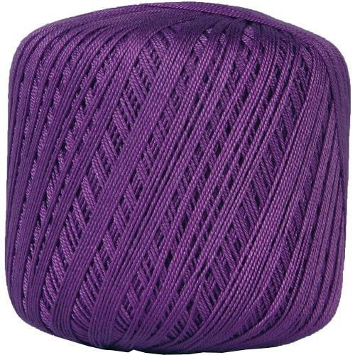 Threadart 100 Pure Cotton Crochet Thread Size 10 Color 30 PURPLE