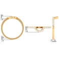 thumbnail image 5 of Certified Moissanite U Curved Enhancer for Engagement Ring - D-VS1 Quality, 14K Yellow Gold, US 9.50, 5 of 6