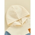 thumbnail image 4 of Toddler Boys Summer Outfits, Short Sleeve Hooded Tops + Elastic Waist Shorts Set, 4 of 7