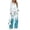 Blue Camo Splash Pattern, variant on TSOVTHRID Pink Tropical Print Two Piece Outfits Half Zip Pullover Wide Leg Sweatpants Matching Sets Soft Fall Sweatsuits with Pockets Casual Travel Airport Lounge Wear, XL