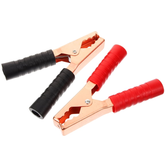 GETAJGHSD 1Pair Alligator Clip Jumper Cable Ends for Vehicle Battery Charger Assorted Color
