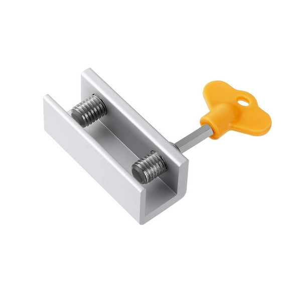 Window Locks, 4 Pack Aluminum Sliding Window Locks, Adjustable Frame Security Lock for Sliding Door with Keys