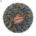 thumbnail image 2 of Cheers.US Women Girls African Floral Print Satin Sleep Bath Caps Hair Care Bonnet Hats Head Wrap Reusable Shower Cap Waterproof Bath Hat, 2 of 7