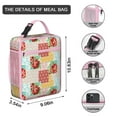 thumbnail image 3 of Peony Insulated Lunch Box Student Reusable Lunch Bag Lightweight Lunch Box Containers Picnic Hiking, 3 of 6