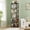 Gray Oak, variant on Homieasy Rotating Bookshelf, 360 Display Wood Spinning Bookshelves, 5 Tier Floorstanding Narrow Bookcase, Corner Bookshelf for Small Space, Rustic Brown