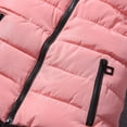 thumbnail image 4 of OSOLU Solid Color Women Short Outerwear Cotton-padded Jackets Pocket Hooded Vest Coats Versatile Dailywear, 4 of 8