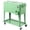 Green, variant on 80QT Freezer Insulation Cart, Rectangular Plastic Box Iron Leg Tube Freezer Insulation Milky White Box Red Lid 87.5*38.5*91cm