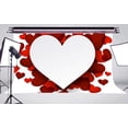 thumbnail image 3 of BSDHOME Polyester 5x7ft Red Wedding Decor Decoration Backdrop Heart-shaped Photography Background Studio Props Wall, 3 of 5