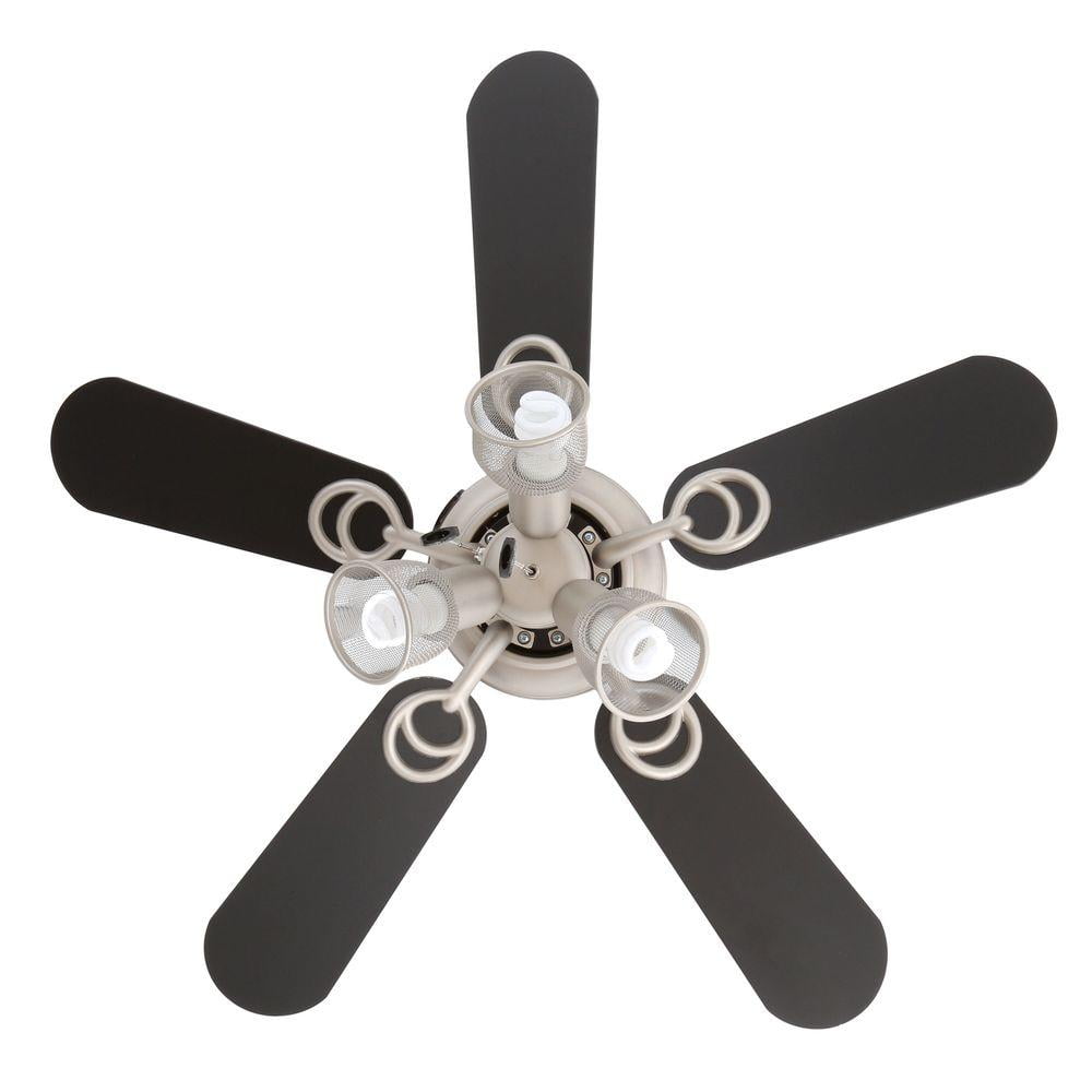 Hampton Bay San Marino 36 In Led Indoor Brushed Steel Ceiling Fan