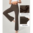 thumbnail image 2 of Pantalones de yoga IUGA Bootcut para mujer de cintura alta con bolsillos, 2 of 6