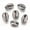 Gunmetal, variant on MATROOY 50pcs Electroplated Shell Beads Cowrie Shells Mixed Color for Craft Making-Light Gold
