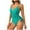 Sky Blue, variant on Uaswgudfs Womens One-Piece Swimsuit with Pleated Accents & Adjustable Side Ties, Elasticated Form-Fitting Swimwear Bathing Suit Sky Blue M