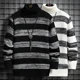 thumbnail image 5 of Suéter de punto de cuello alto de manga larga para hombre, jersey de punto a rayas para hombre, jersey de cuello alto, jersey de diseñador informal barato, novedad, 5 of 5