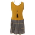 thumbnail image 4 of Big Girl 3 Pieces Tank Top Dress Jacket Graduation Flower Girl Dress USA Mustard 12 JKS 2138 BNY Corner, 4 of 5