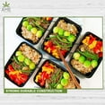 thumbnail image 5 of AME D'ESSENCE (50 PC-SET) 24 oz Meal Prep Lunch Containers with Lids Disposable Food Storage Containers Bento Boxes 1 Comp BPA Free Freezer Dishwasher Safe Microwavable Plastic Containers M-Duty, 5 of 6
