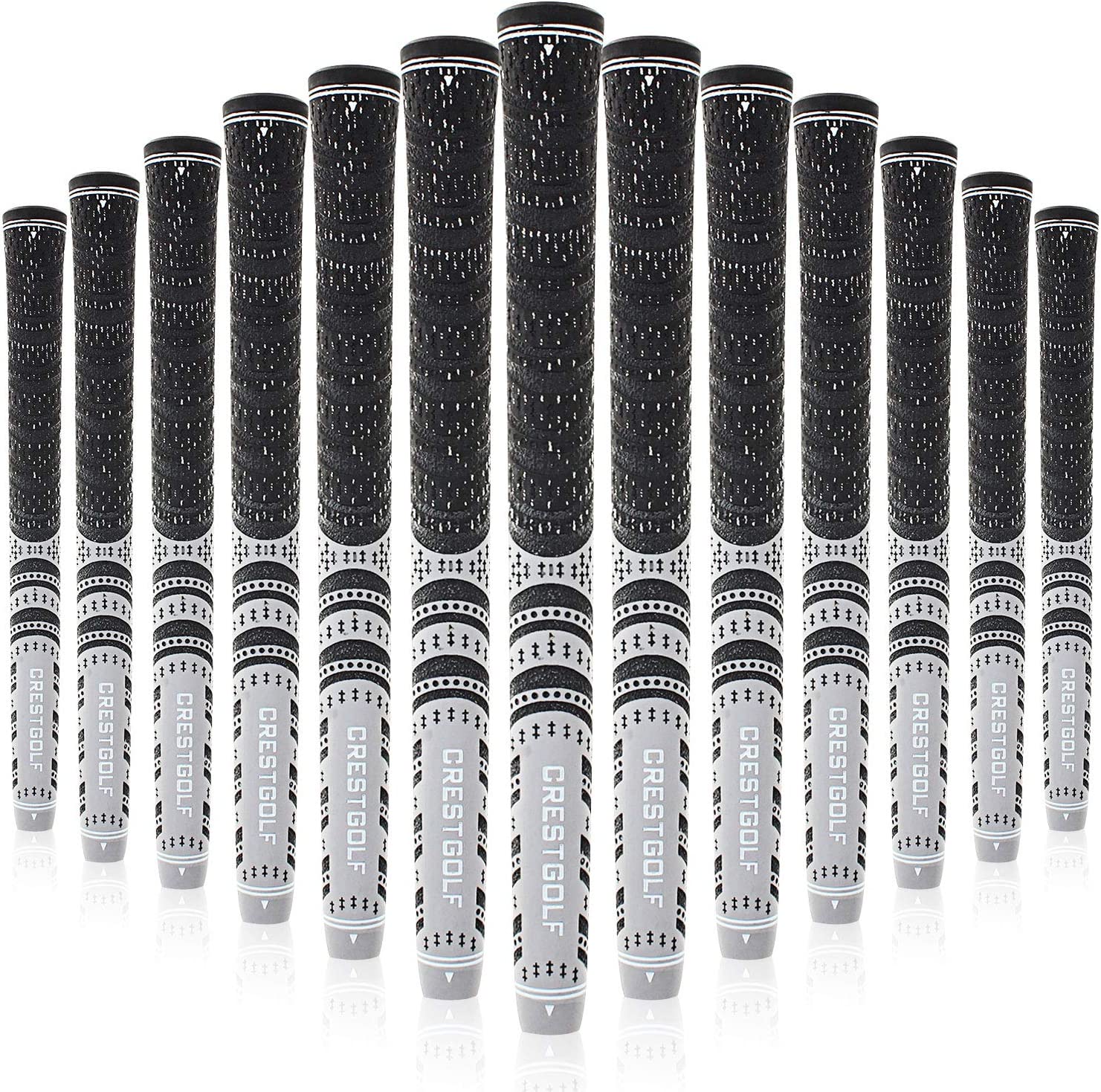 Crestgolf Golf Grips 13 Pack Standard/Mid Size AllWeather Control