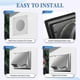 thumbnail image 5 of Dryer Vent Cover Outside 6 Inch with Removable Mesh, Exterior Metal Outside Dryer Vent Cover Cap for House, 5 of 5