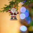 thumbnail image 6 of LmnLft Christmas Ornaments Rhinestone Santa Decor For Tree, Bling Acrylic Santa Claus Hanging Decoration For Holiday Party, Xmas Home And Car Interior Decor, 6 of 7