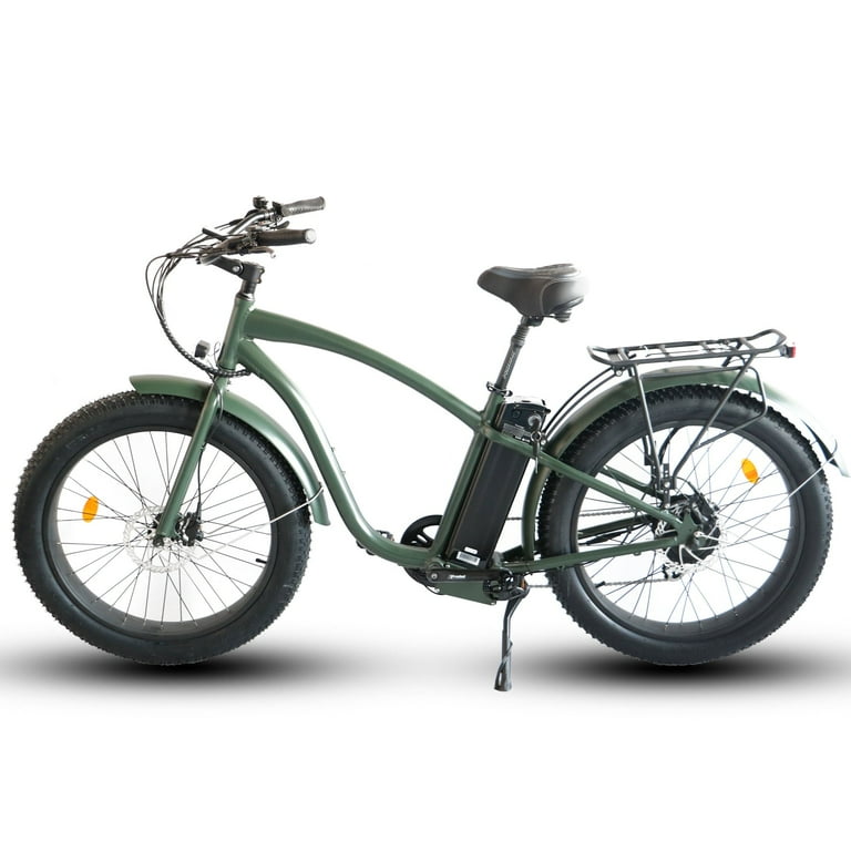 Fat Tire Step Over 26x4 52v Beach Cruiser Electric Bike