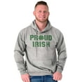 thumbnail image 5 of Proud Irish St Patrick's Day Shamrock Hoodie Sweatshirt Women Men Brisco Brands S, 5 of 6