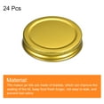 thumbnail image 3 of Tarro Tapas Albañil Unique Bargains 24uds Hojalata Enlatado Dorado, 3 of 6