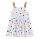 thumbnail image 2 of Vestido lencero con estampado de arcoíris y corazones dulces sin mangas para niñas pequeñas, 2 of 8