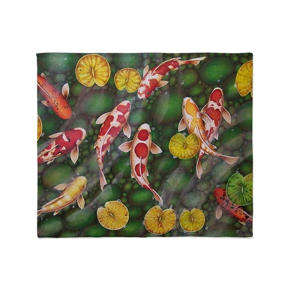 CafePress - Koi Fish Cool Throw Blanket - Soft Fleece Throw Blanket, 50"x60" for All Ages