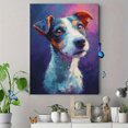thumbnail image 4 of Jack Russell Terrier Expressive Portrait Canvas Print Wall Art for Living Room Bedroom Cafe Decor, 4 of 8