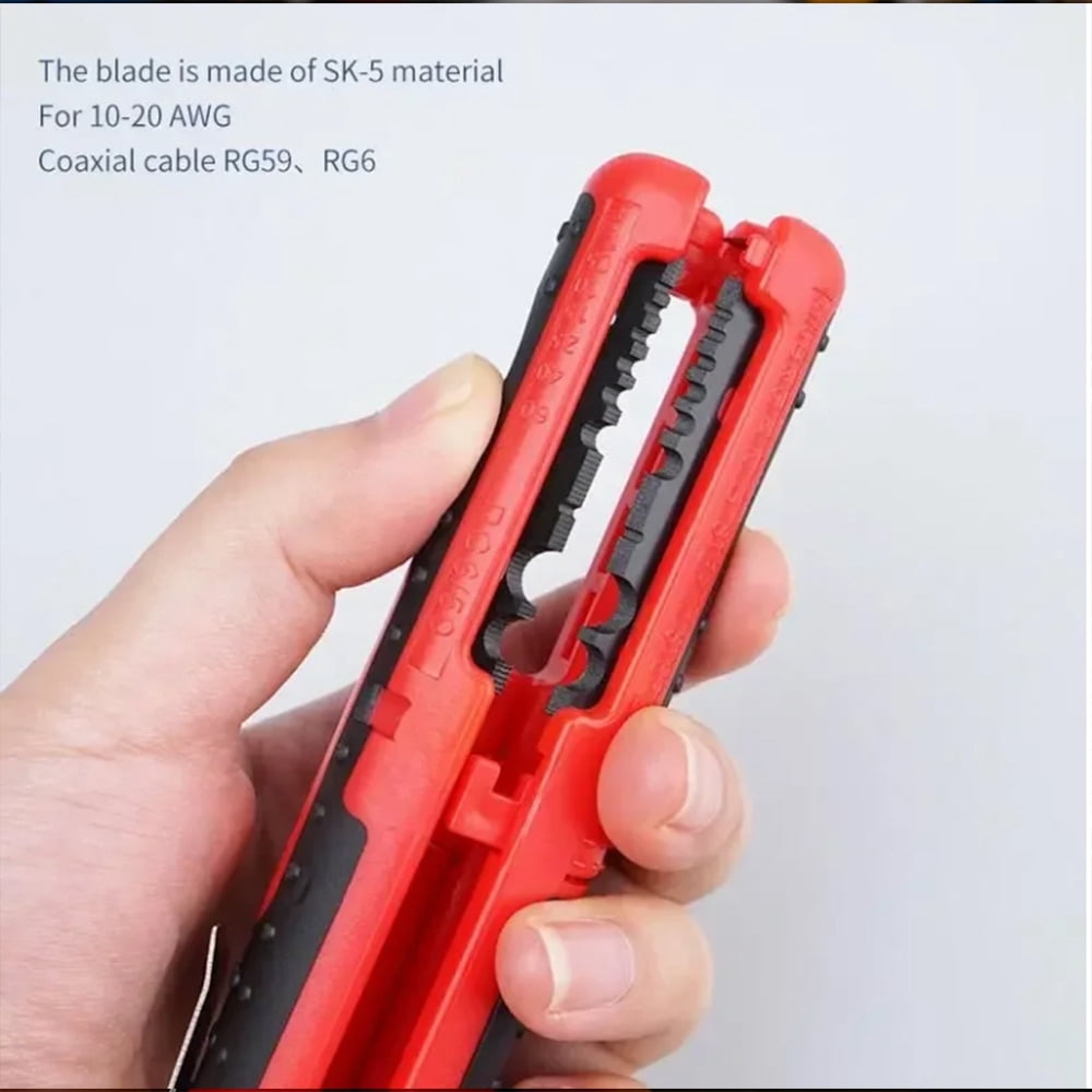 Wire Stripper Multi-Functional Electrician Cable Dismantling Stripper Crimper 8-13mm Low-Voltage Round Cable Hand Stripping Tool