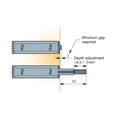 thumbnail image 2 of 10 Pack Rok Hardware Slim Brushed Nickel Drawer Cabinet Door Linear Push Touch Latch, 2 of 6