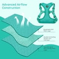 thumbnail image 5 of BELLA & PAL Dog Harness for Medium Dogs, Adjustable Reflective No Pull Step-in Dog Vest, Breathable Soft Mesh Harness and Leash Set for Small Medium Dogs, Emerald, L, 5 of 7