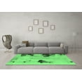 thumbnail image 3 of Ahgly Company Indoor Rectangle Abstract Emerald Green Modern Area Rugs, 5' x 7', 3 of 4