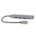 thumbnail image 2 of usb USB 3.1 a USB 2.0 3Port con Un Concentrador de Adaptador de Lector de Tarjetas Pequeño Gris Yotijar Adaptador USB C OTG, 2 of 9