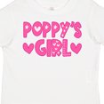 thumbnail image 4 of Inktastic Poppy's Girl Pink with Hearts Girls Toddler T-Shirt, 4 of 5