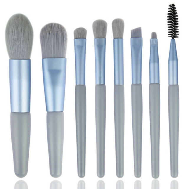 Professional Premium SyntheticBlending Foundation Powder Concealers Eye Shadows Makeup brushes Set & 2 Blender Sponge