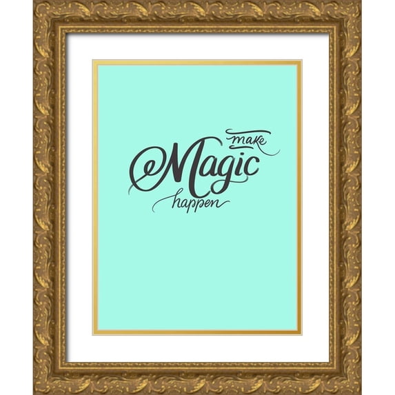 Batista, Dee 19x24 Gold Ornate Wood Framed with Double Matting Museum Art Print Titled - Make Magic