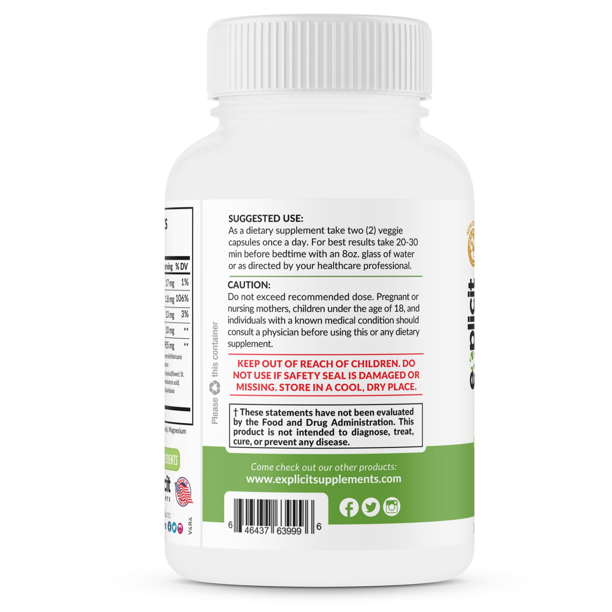 zZz Night Natural Sleep Aid - Non-Habit Sleeping Pills with Melatonin, Valerian, Chamomile & More - Promotes Relaxation & Restful Sleep for a Better Tomorrow – 2 Pack - Money Back Guarantee