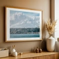 thumbnail image 4 of Coastal Napoli - Naples Campania Italy Photography Oak Framed Wall Art Print 24 x 36 inches, 4 of 6
